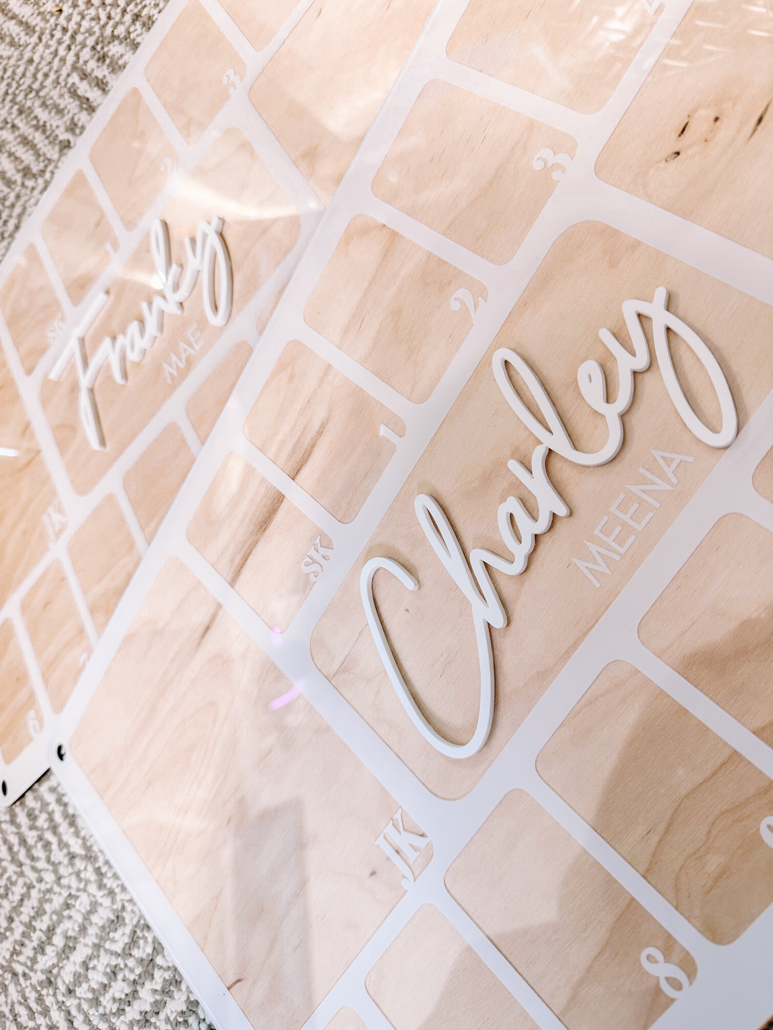 Personalized School Years Photo Frame Sign