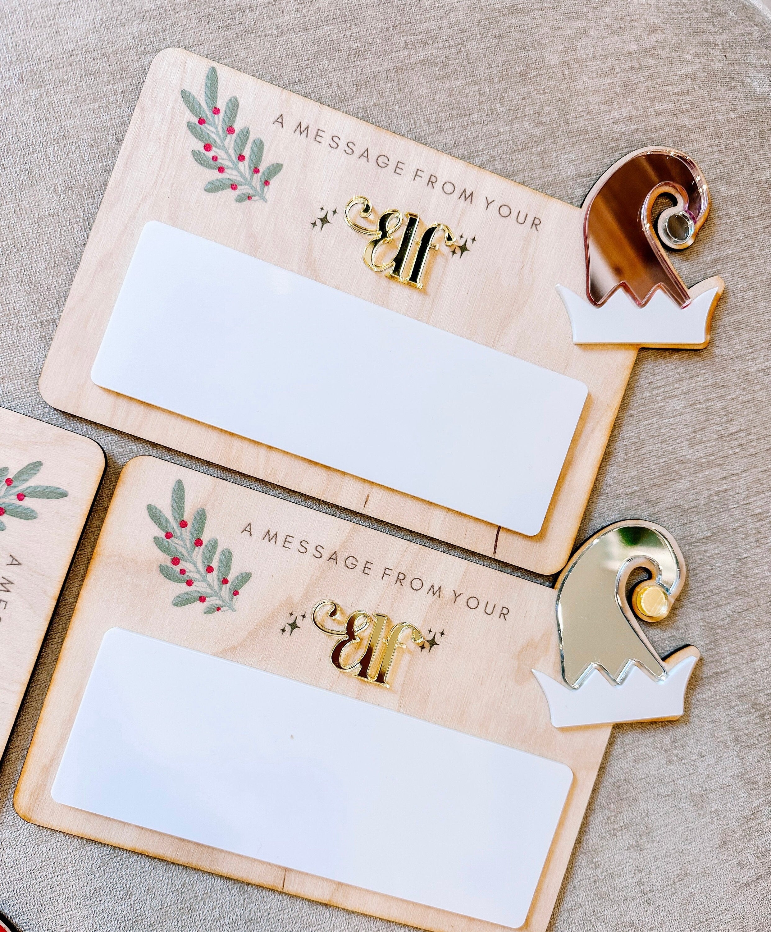 Dry Erase Elf Message Board