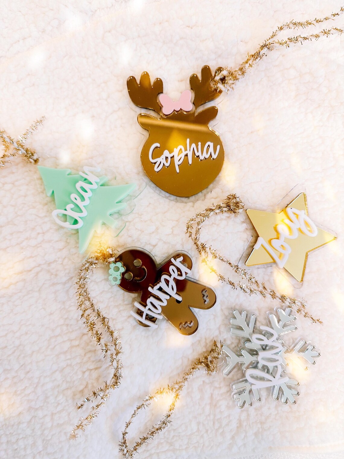 Personalised Gingerbread Man Place Setting | Christmas Table Decorations | Place Cards | Place Setting | Work Xmas Party | Place Name Tag