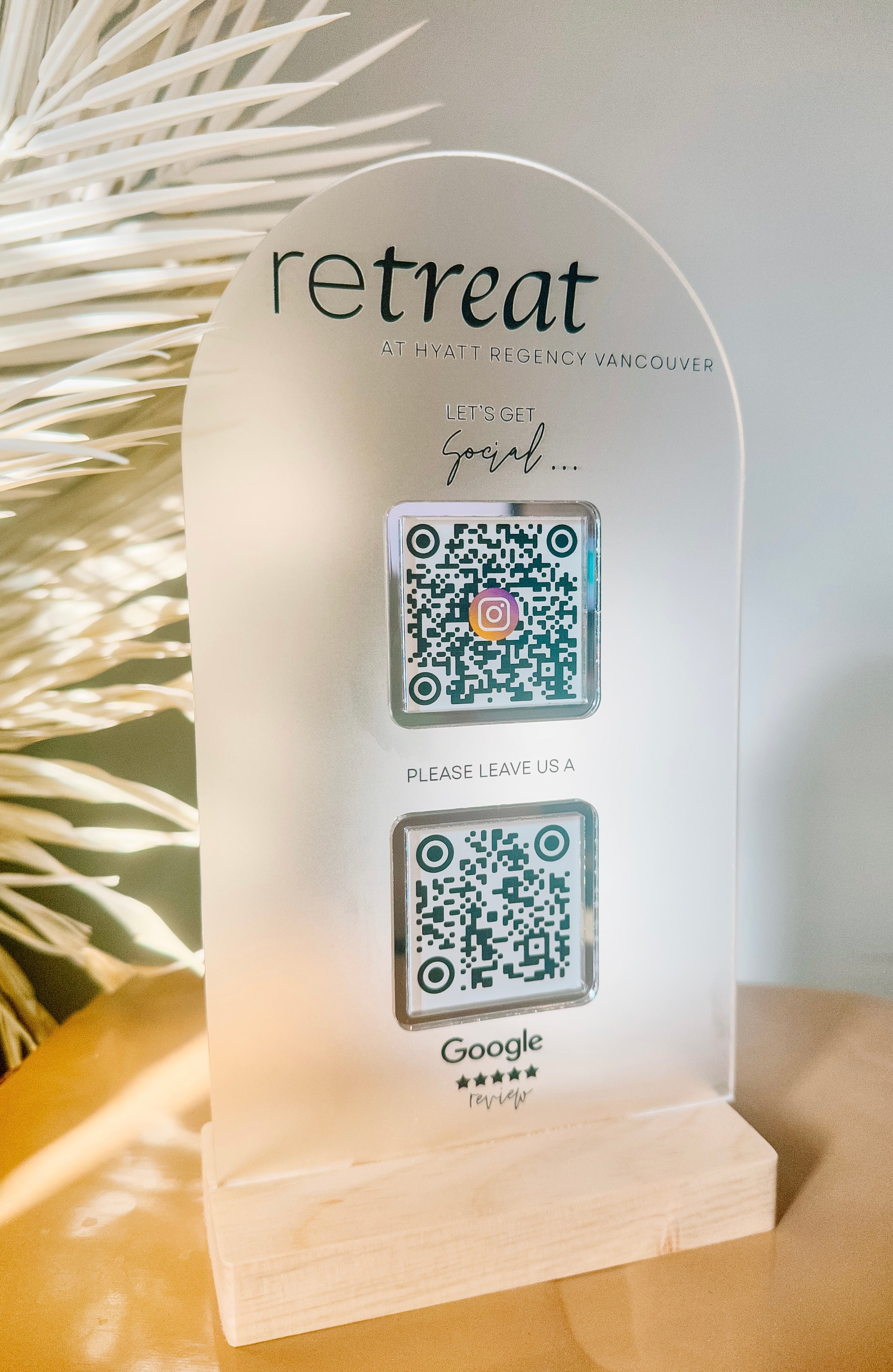 Business Review Link or Social Media QR Code sign