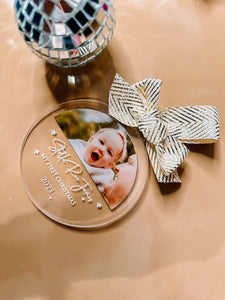 Personalized Baby's First Christmas, 2024 Christmas Ornament, First Christmas, Photo Ornament, Christmas Ornament, Custom Ornament, 2024