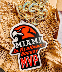 Custom uv printed Oversized Sports Chains / Gold oversized chain / Player of the game reward/ Custom Swag Bling / Chunky chain