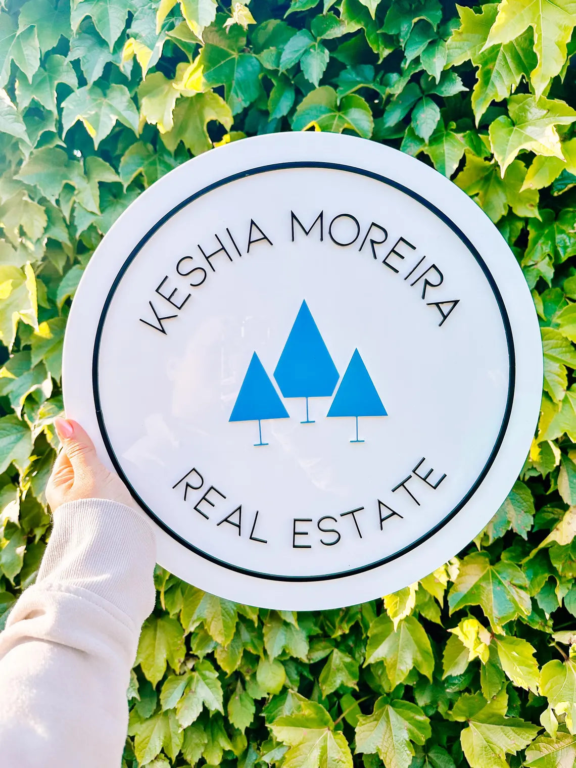 Custom Round Business Logo Sign, 3D Door Wall Sign, Custom Logo Acrylic Business Signage, Office Storefront, Wall Hanging Business Office