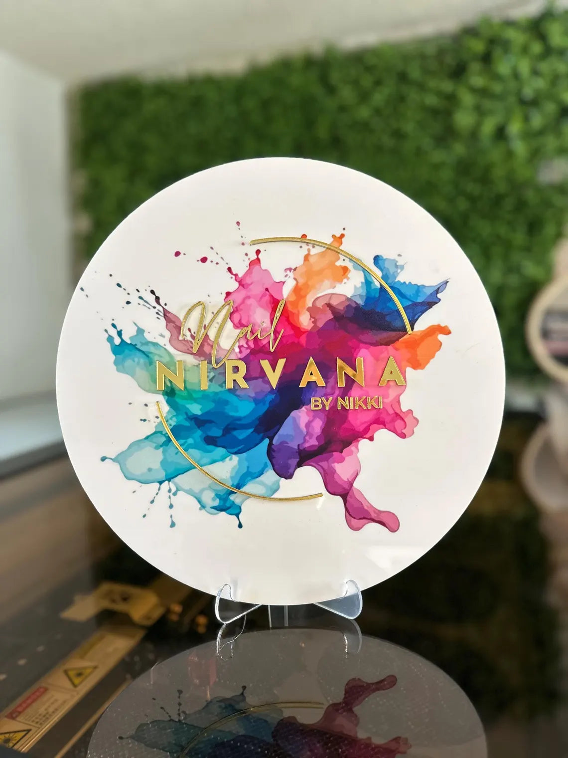 Custom Round Business Logo Sign, 3D Door Wall Sign, Custom Logo Acrylic Business Signage, Office Storefront, Wall Hanging Business Office