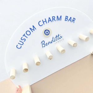 Necklace Stands, Wood and Acrylic, Jewelry Organizer for stores, Jewelry display stand, Necklace holder, charm bar display for necklaces