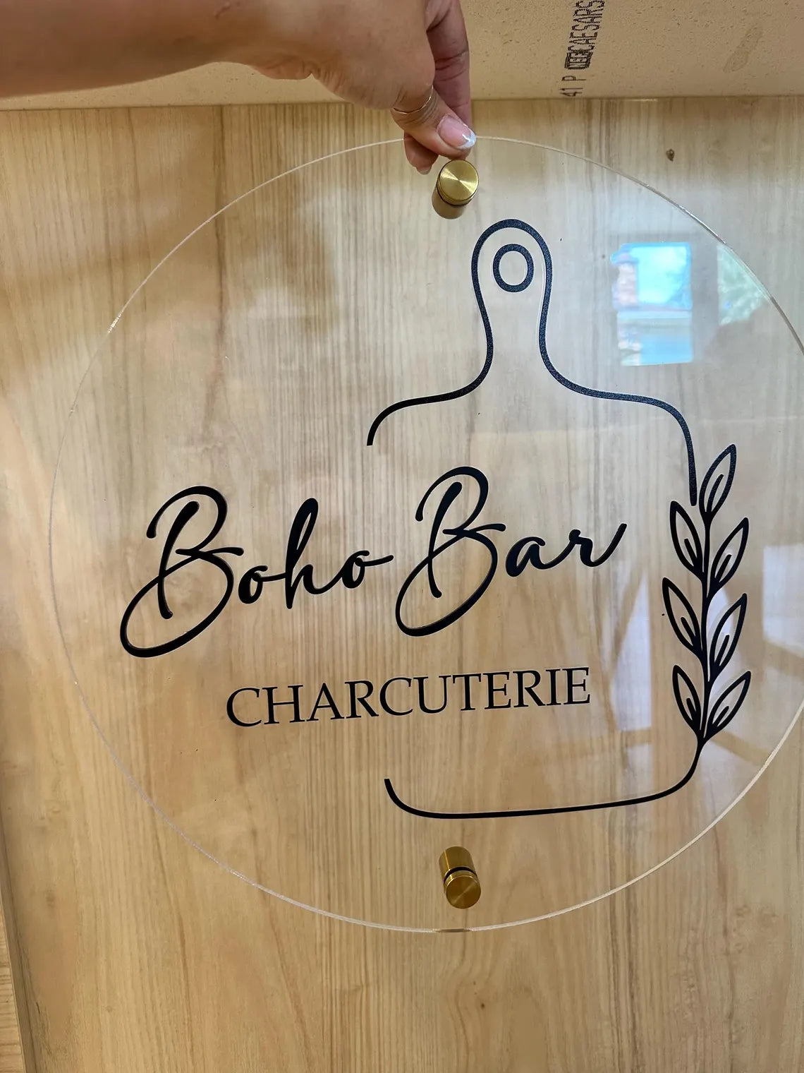 Custom Round Business Logo Sign, 3D Door Wall Sign, Custom Logo Acrylic Business Signage, Office Storefront, Wall Hanging Business Office