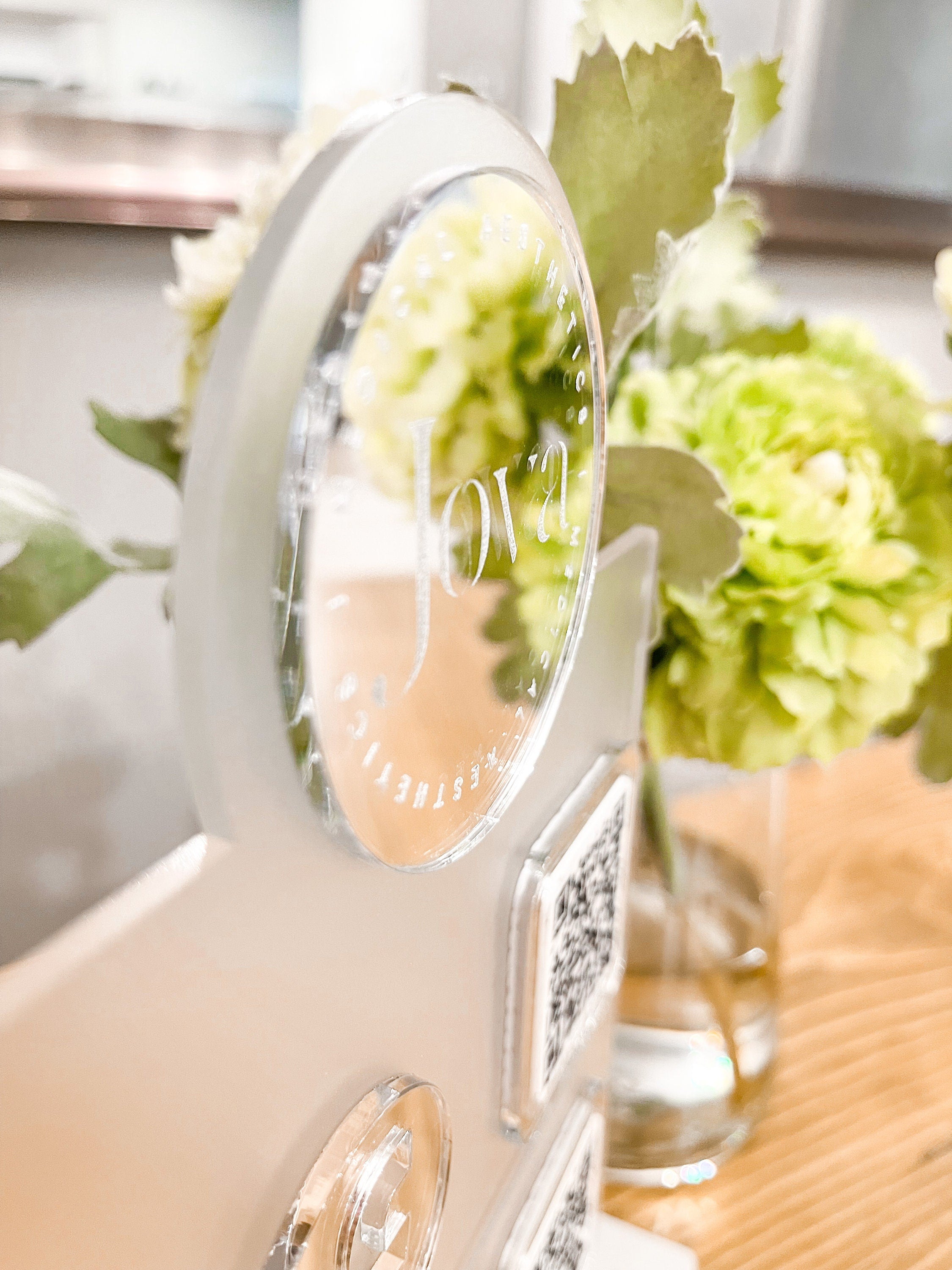 Triple QR Code Sign Business Logo