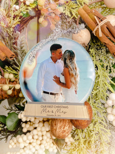 Mr & Mrs Photo Ornament