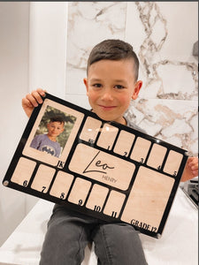 Personalized School Years Photo Frame Sign