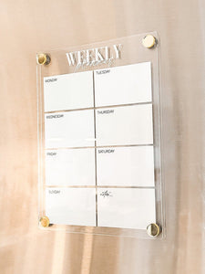 Magnetic Fridge Weekly Planner