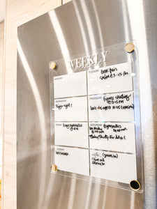 Magnetic Fridge Weekly Planner