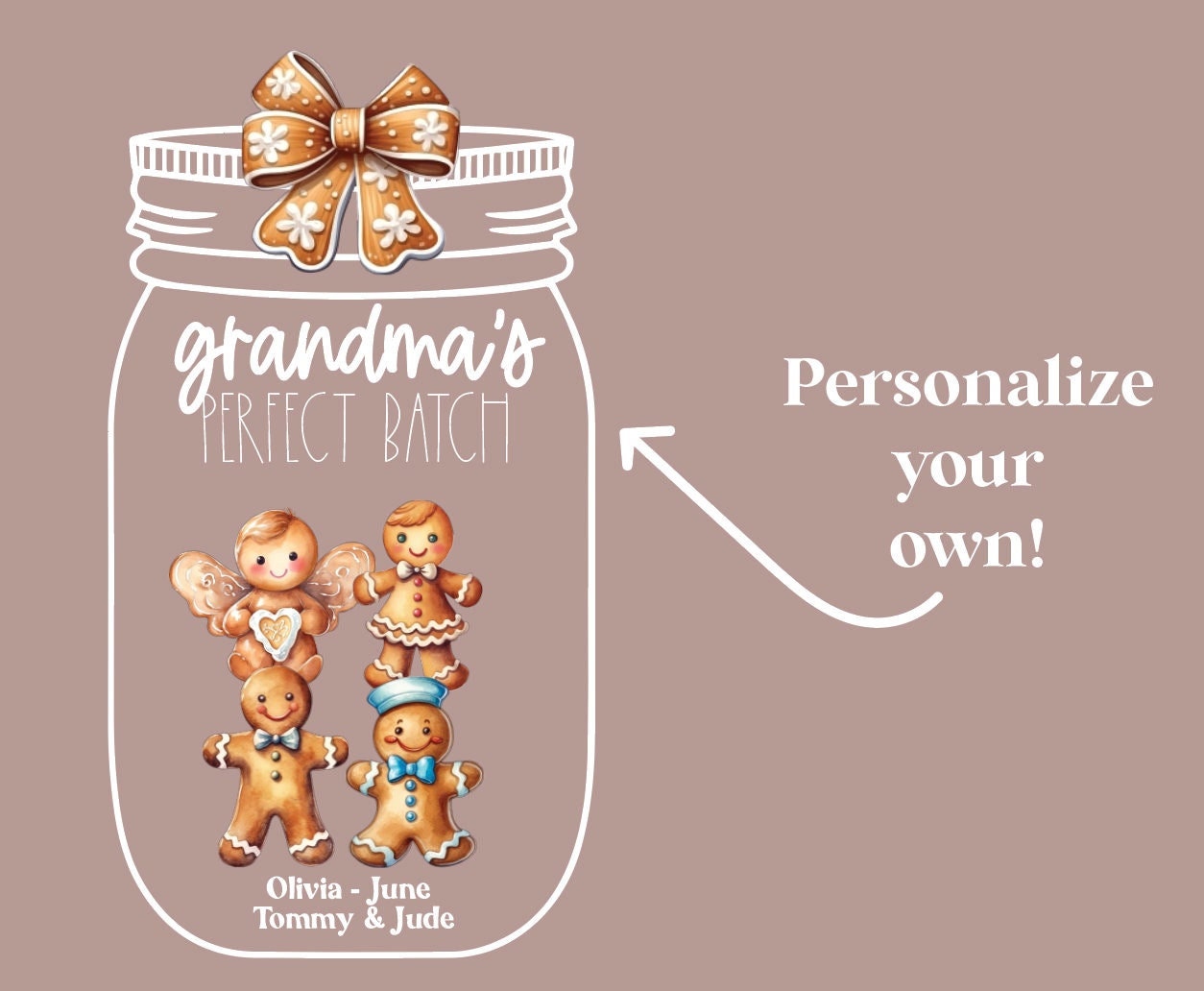 Personalized Perfect Batch Ornament in A Mason Jar